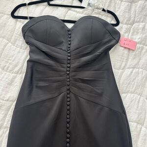 Elegant Black Strapless Dress